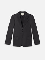 Single Breasted Blazer -- Dark Charcoal