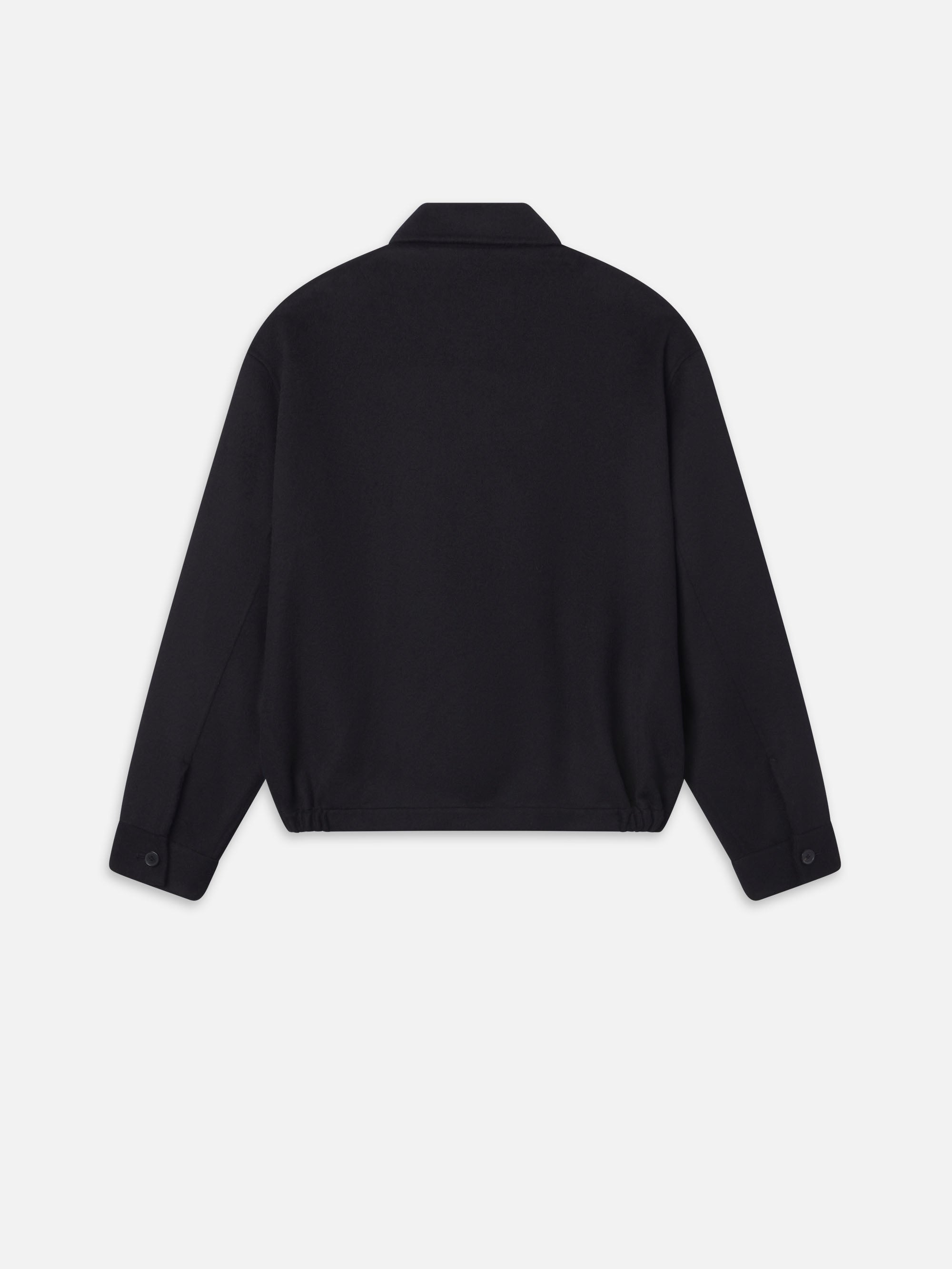 DOUBLE FACE WOOL BLOUSON BLACK