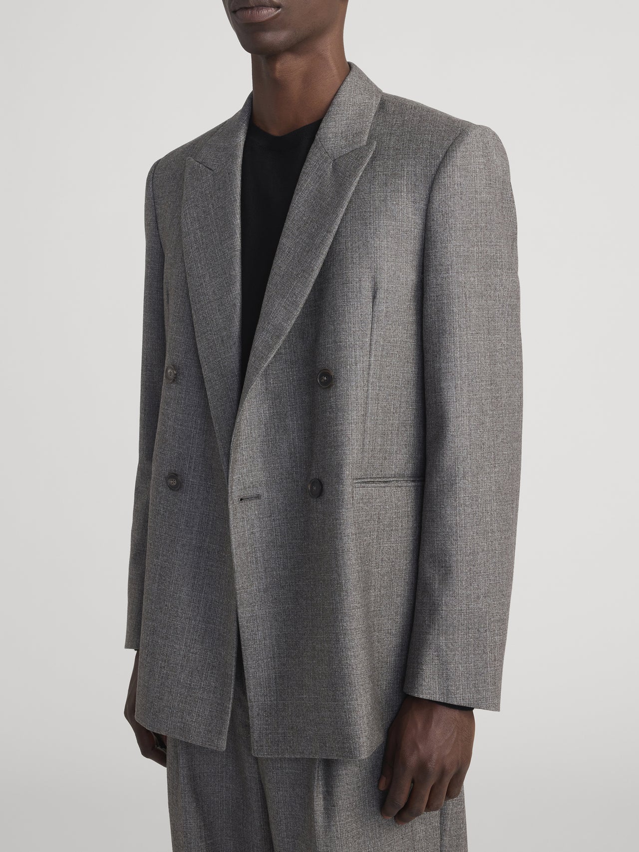 Double Breasted Blazer -- Light Taupe