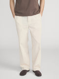 Relaxed Cotton Trousers -- Light Beige
