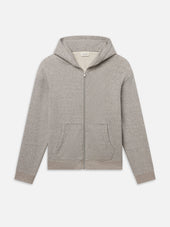 Zip Up Sweatshirt -- Heather Grey