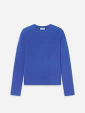 Waffle Textured Sweater -- Deep Blue
