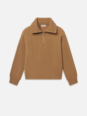 Half Zip Sweater -- Camel