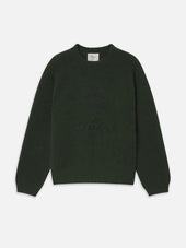 The Ritz Unisex Brushed Cashmere Sweater -- Military Green