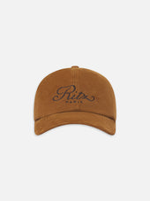 The Ritz Unisex Suede Cap -- Tan Brown