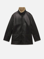 Shearling Overcoat -- Dark Brown