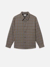 Plaid Overshirt Jacket -- Grey Plaid