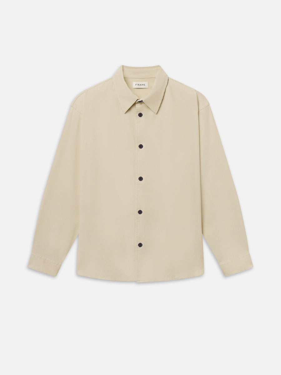 Micro Cord Shirt -- Warm Cream