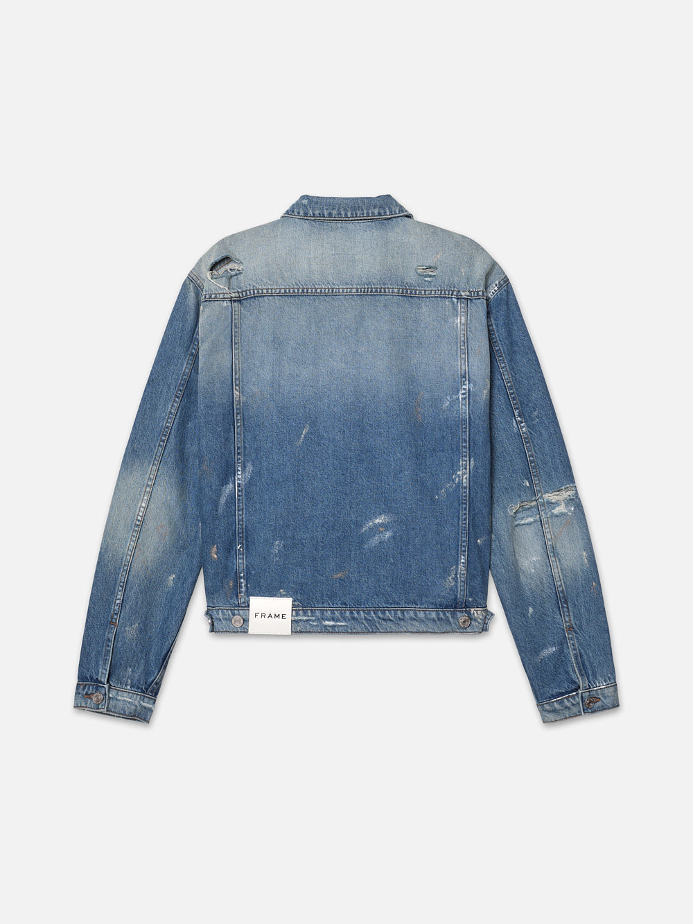 DENIM PLEATED JACKET RAYWOOD RIPS – FRAME