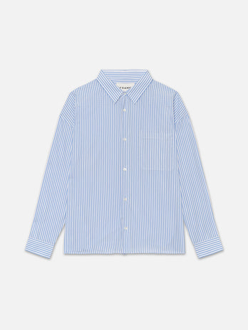 RELAXED BLUE STRIPED SHIRT BLUE STRIPE – FRAME