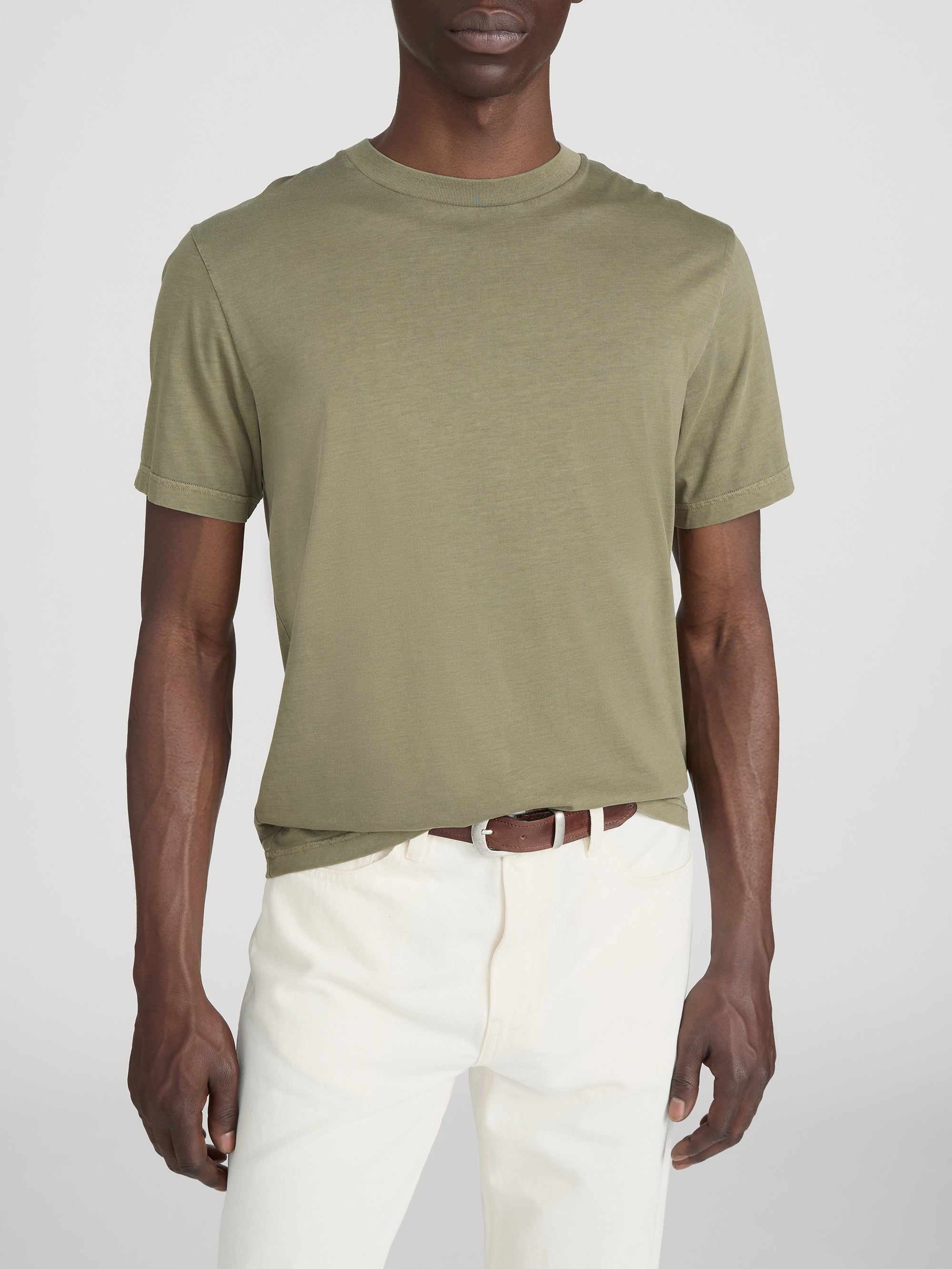 Light Cotton Tee - Antique Green