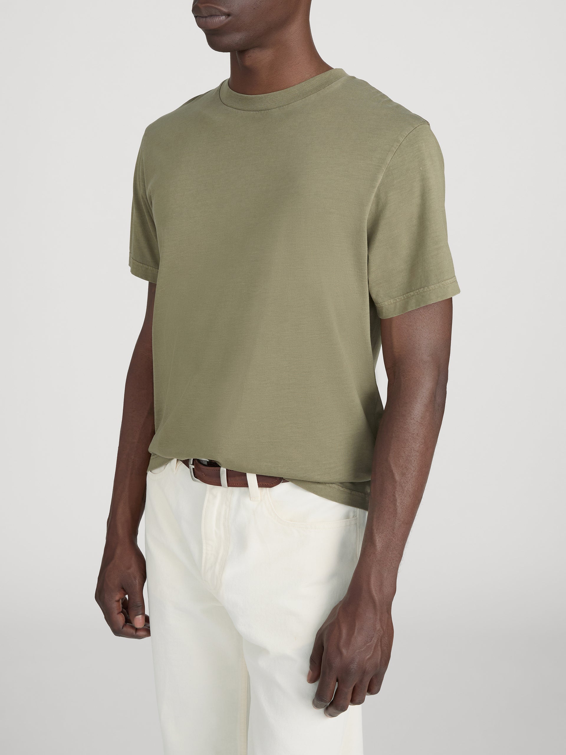 Light Cotton Tee - Antique Green