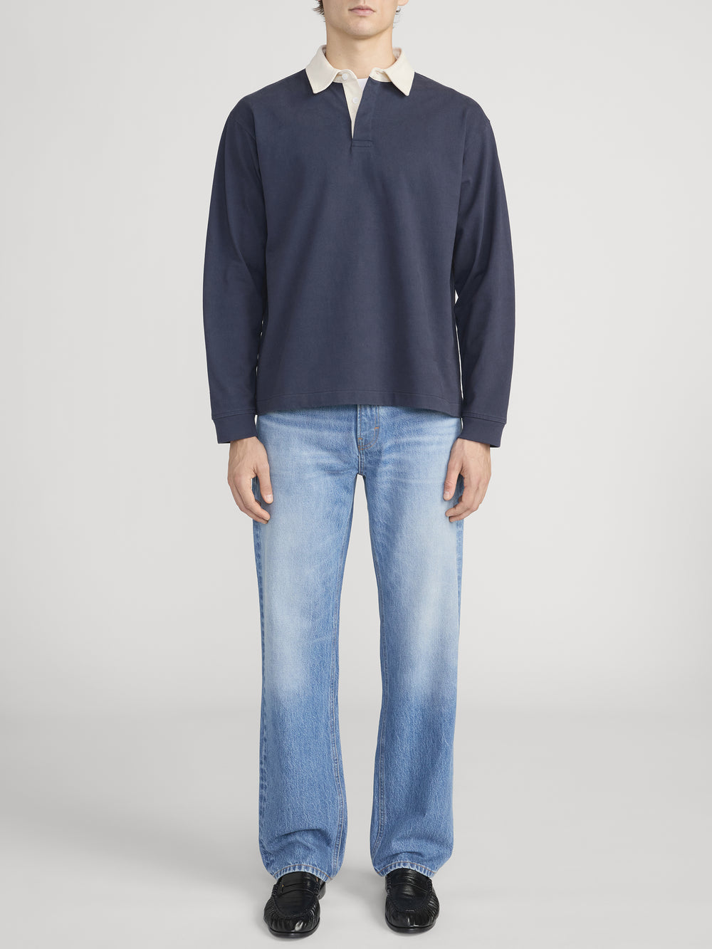 Rugby Polo Shirt -- Dark Navy