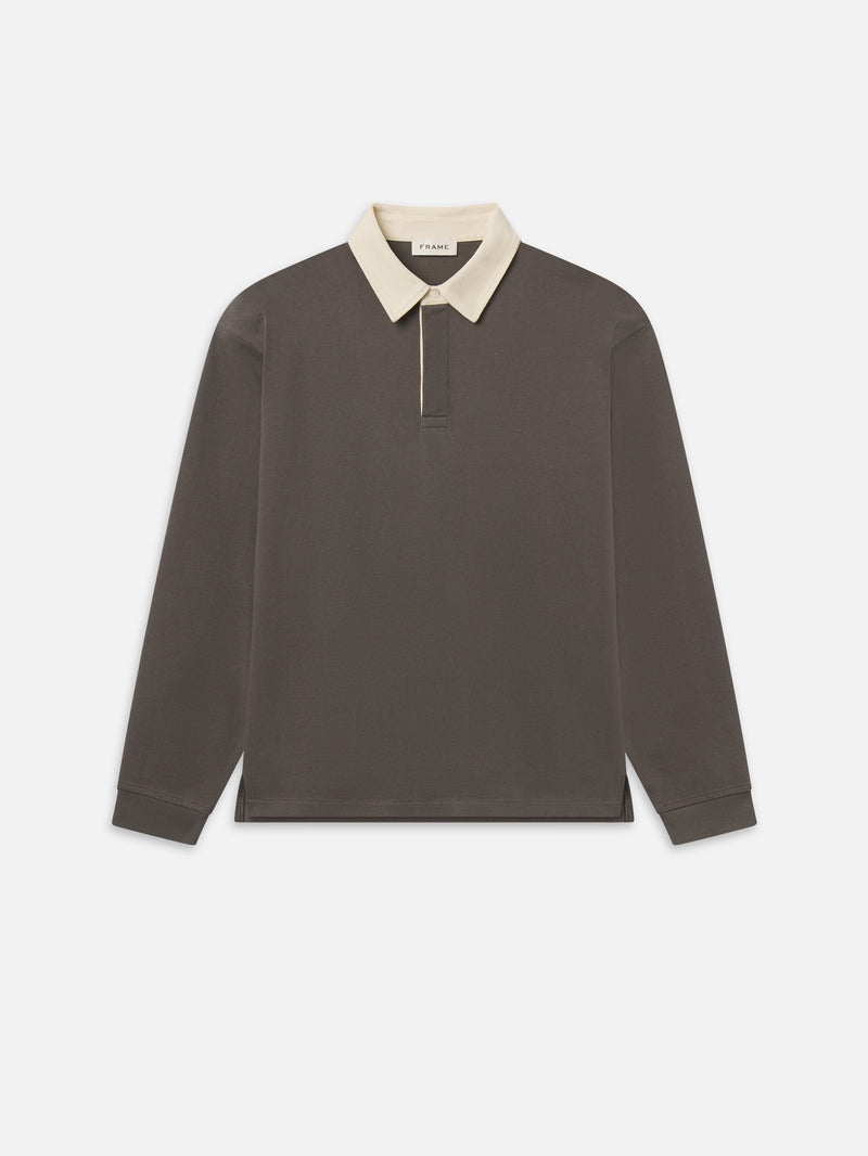 Rugby Polo Shirt -- Grey