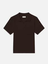 Textured Polo -- Brown