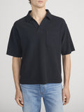 Textured Polo -- Dark Navy