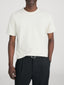 Jacquard Stripe Tee -- Cream/ Mauve Stripe