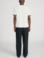 Jacquard Stripe Tee -- Cream/ Mauve Stripe