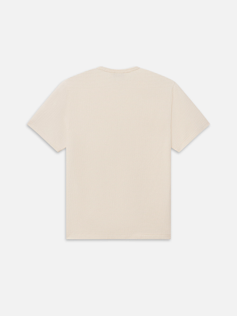 Jacquard Stripe Tee -- Cream