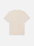 Jacquard Stripe Tee -- Cream
