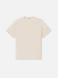 Jacquard Stripe Tee -- Cream