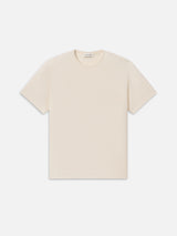 Jacquard Stripe Tee -- Cream