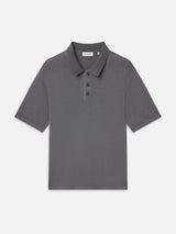 Washed Light Pique Polo -- Antique Modern Grey