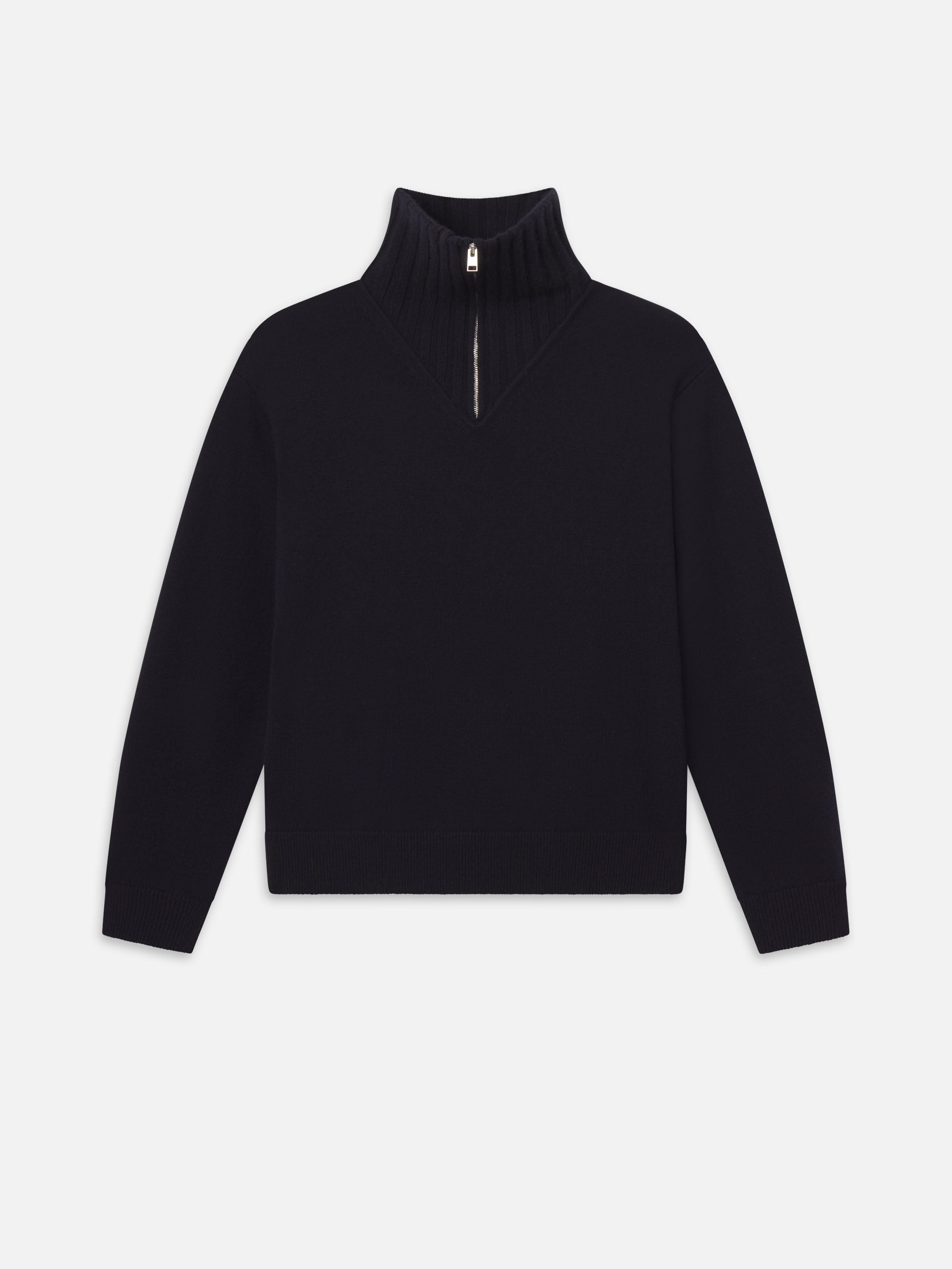 HALF ZIP SWEATER DARK NAVY