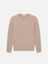 Ribbed Crewneck Sweater -- Light Mauve