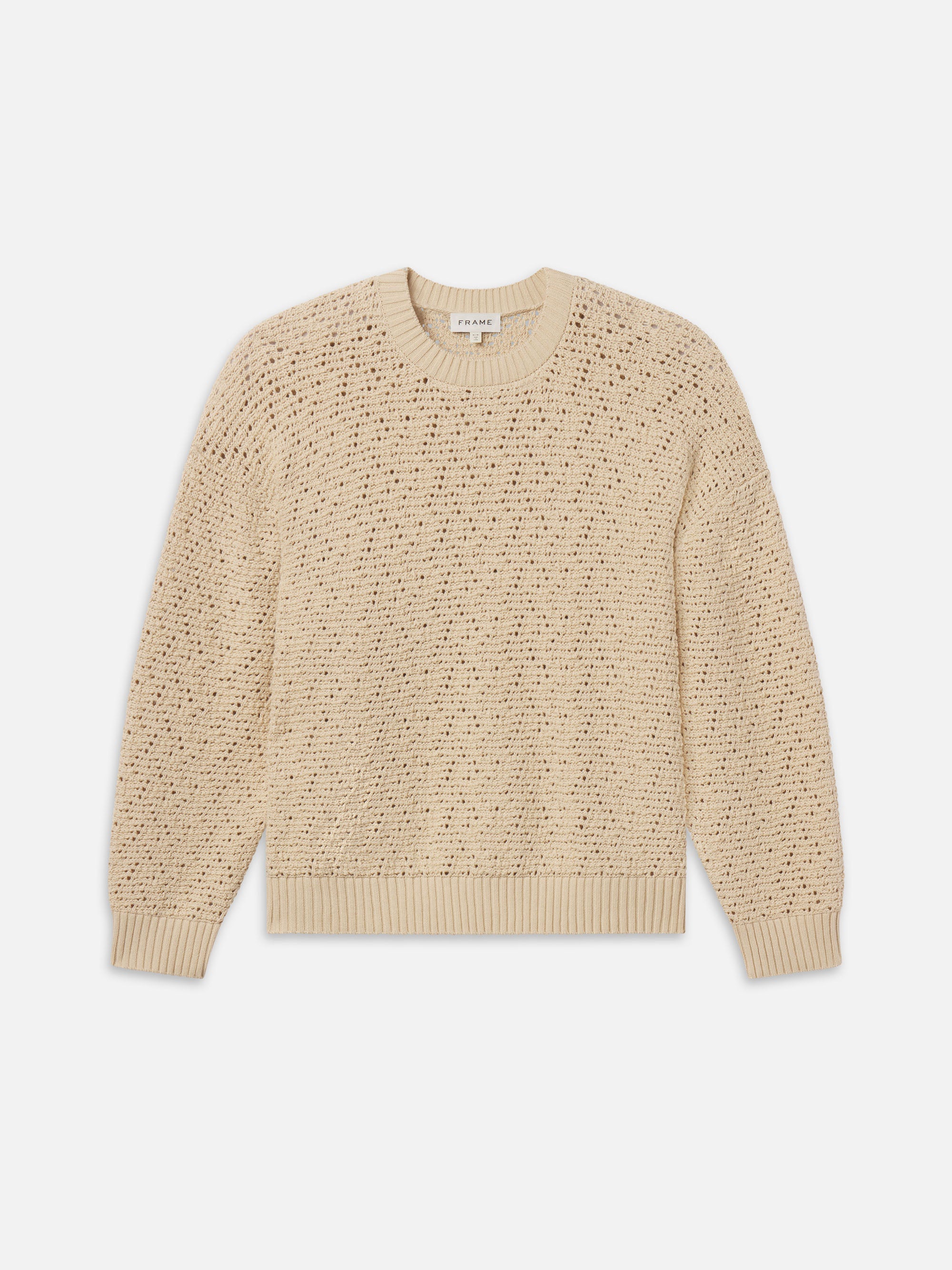 Crochet Sweater -- Light Stone