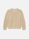 Crochet Sweater -- Light Stone