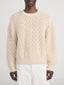 Crochet Sweater -- Light Stone