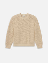 Crochet Sweater -- Light Stone