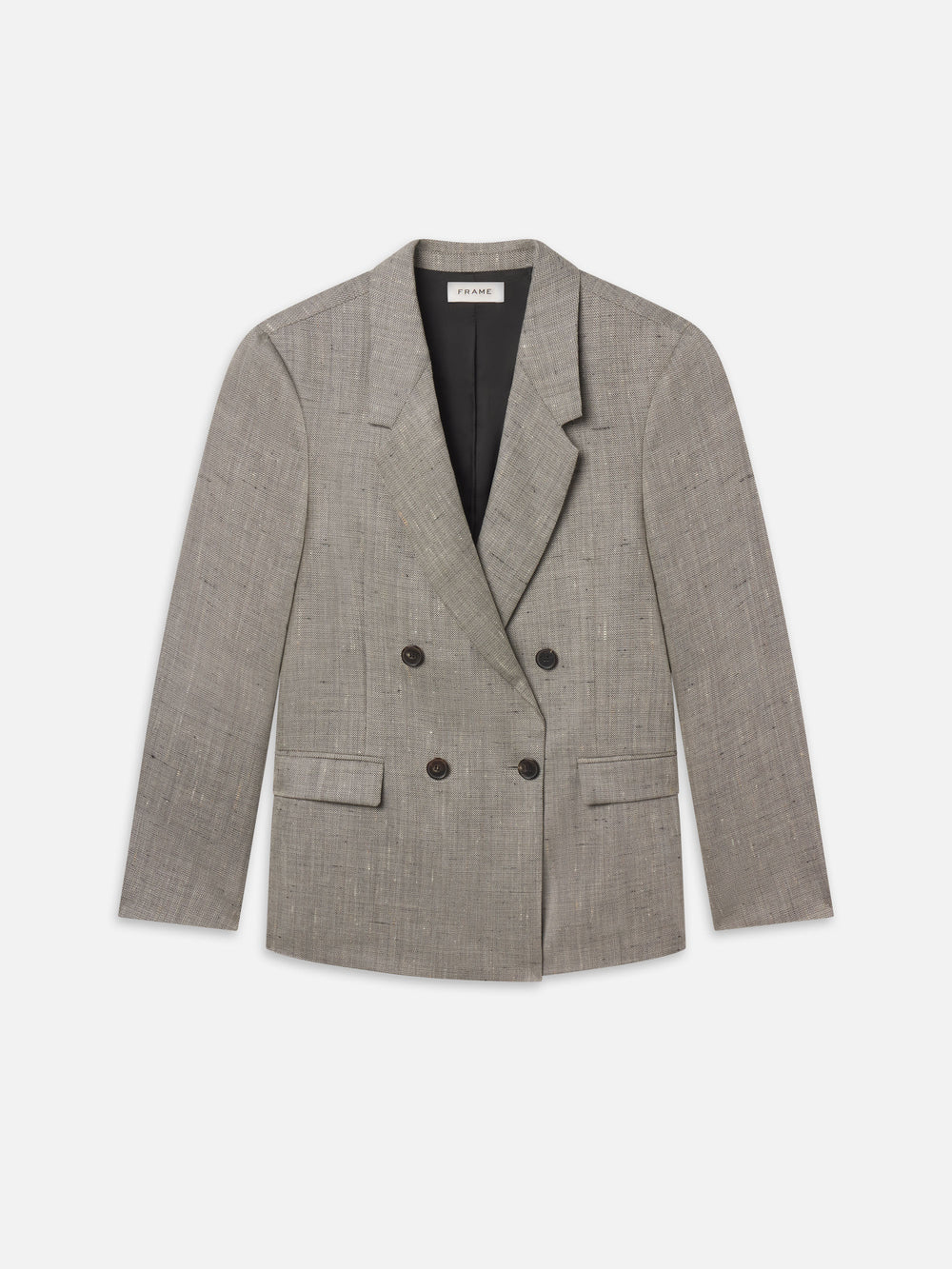 Retro Double Breasted Blazer -- Grey Multi