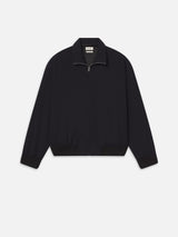 Wool Zip Blouson -- Dark Navy