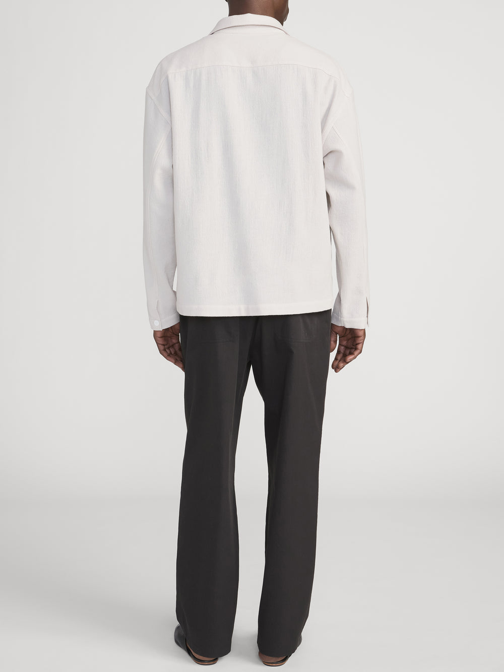 Over Shirt On Model Back 