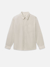 Relaxed Shirt -- Warm Beige Stripe