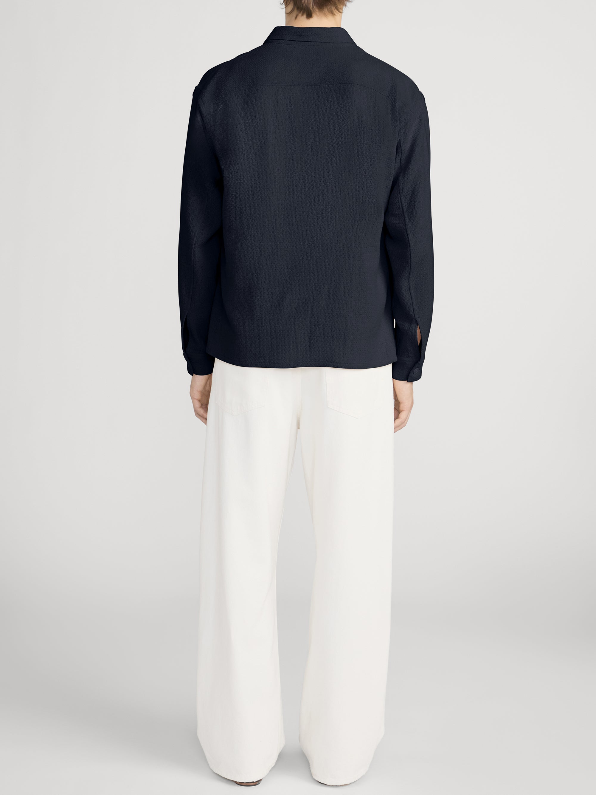 Open Weave Shirt -- Dark Navy