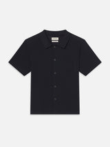 Open Weave Shirt -- Dark navy