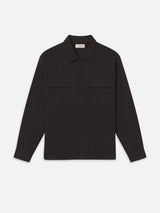Double Pocket Overshirt -- Washed Black