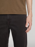 L'Homme Slim Brushed Twill -- Deep Brown