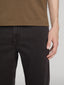L'Homme Slim Brushed Twill -- Deep Brown