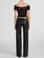 The Leather Gray -- Black