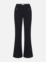 The Pixie Flare Trouser Shrunken Pocket -- Navy
