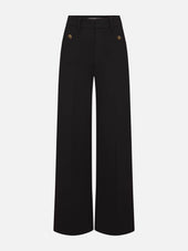 The Pixie Slim Palazzo Trouser -- Black