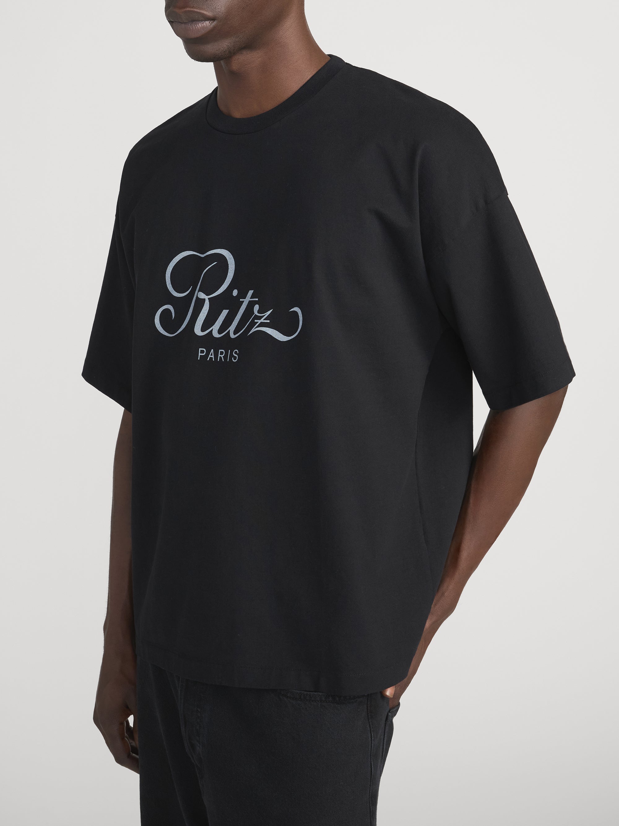 RITZ MENS T-SHIRT BLACK