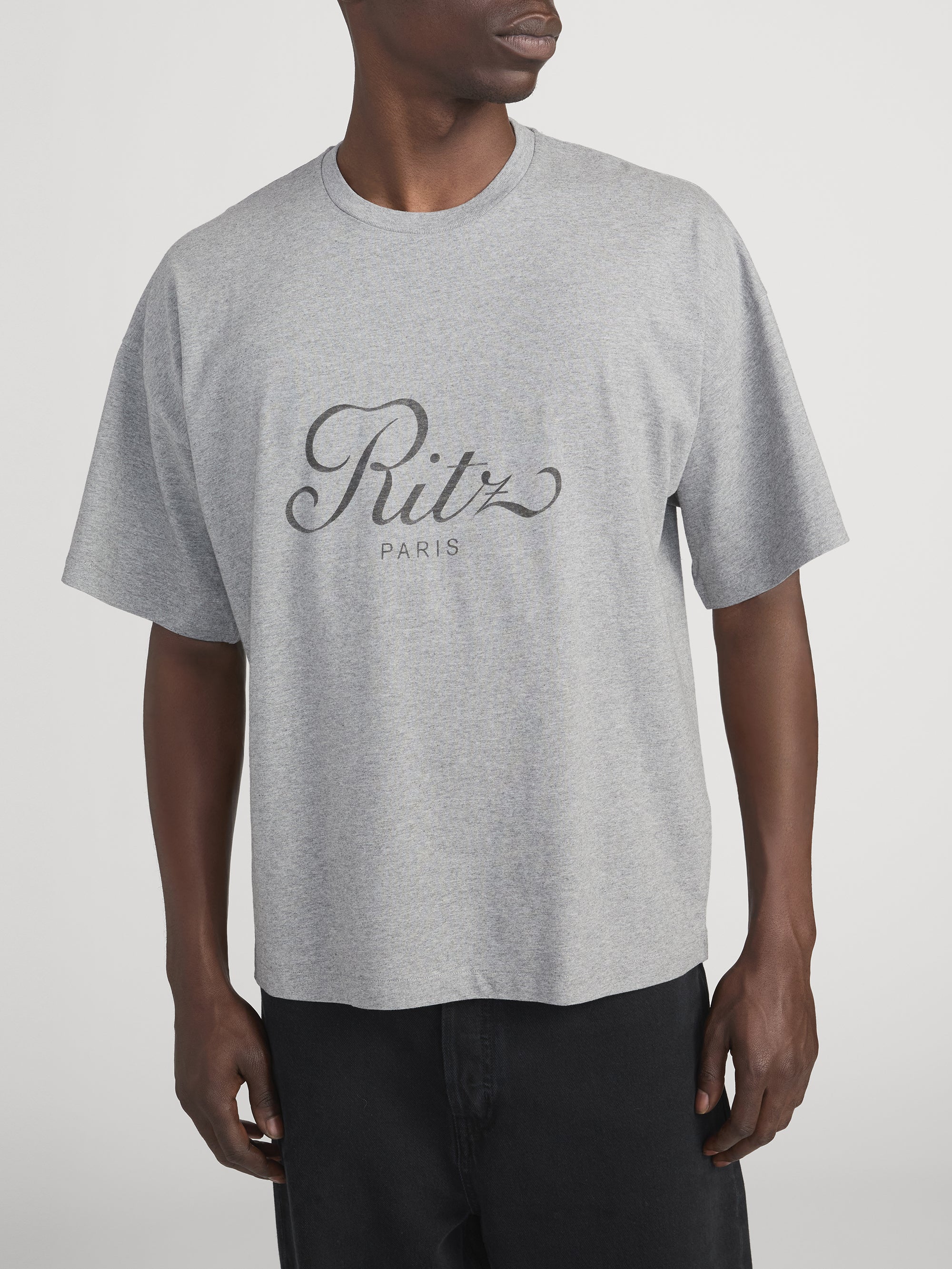 RITZ MENS T-SHIRT HEATHER GREY
