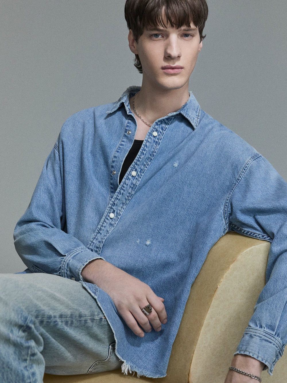 Relaxed Denim Shirt -- Voltage