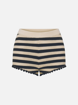 The Crochet Captain Short -- Cream Multi
