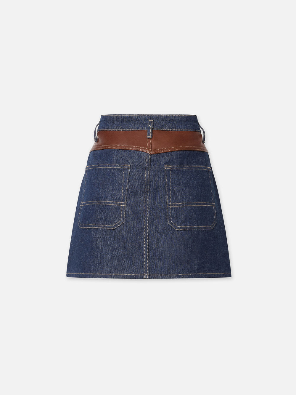 ATELIER DENIM LEATHER SKIRT ARLOW – FRAME